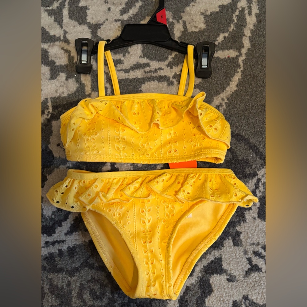 Wonder Nation Yellow Kids Swim Bikini